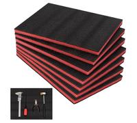 INTERWARM 7 boîte à Outils en Mousse Inserts pour Outils de 39.8x30x2.3cm pour Étuis Feuilles de Rangement en Polyéthylène Découpables Coussinets Prédécoupés pour Boîtes à