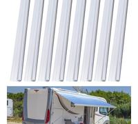 INTERWARM 8 Rails de Store en C Alu 60cm pour Auvent Camping-car | Connecteur de Rail en Alliage D'Aluminium pour Auvent de Camping Car Caravane Camping Car Caravane Tente Accessoires