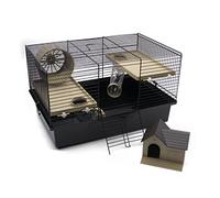 Interzoo Matt Cage pour Hamster avec équipement Beige