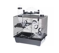 INTERZOO Rocky + terrasse Cage à hamster 42 cm noir