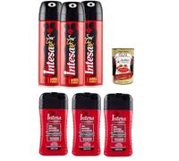 Intesa Déodorant sexe unisexe - Gel douche et déodorant en spray - 3 x 125 ml et 3 x 250 ml + Italian Gourmet Polpa 400 g