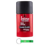 Intesa Lot de 12 déodorants en stick pour homme à l'ylang-ylang 75 ml + porte-clés Beni Culinari