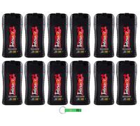 Intesa Lot de 12 gels douche sexe unisexe Ambra d'Arabia - Shampooing douche Action délicate - 250 ml + porte-clés Beni Culinari
