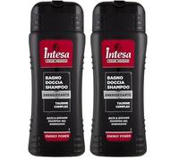 INTESA POUR HOMME | Gel Douche Shampooing Energy Power, Énergisant, avec Taurine Complex, 500 ml (Lot de 2)
