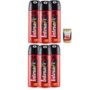 Intesa Sex Lot de 6 déodorants en spray Ambra d'Arabia Unisexe 125 ml + Italian Gourmet Polpa 400 g