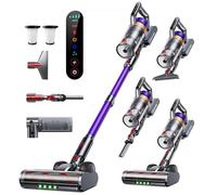INTETURE 550W Aspirateur Balai sans Fil 45KPA/60 Mins Mode Auto Aspirateur sans Fil Puissant avec Affichage LED-1,8L Aspirateur Balai Debout pour Poils d'animaux/Sols Durs/Tapis,2025 Fonction Siphon