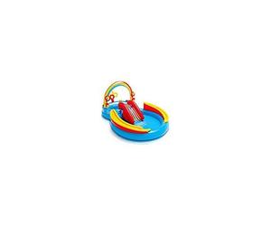 Intex 112183 Jeu De Plein Air Aire De Jeux Bassin Et Toboggan Rainbow