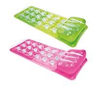 Intex 18 poches Fashion Mats Matelas gonflable 188 x 71 cm (vert + rose)