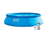 Intex Kit de Piscinette Easy Set Bleu 457 x 457 x 107 cm 12400 L 28166NP