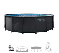 Intex 26326ND 4,88 m x 1,22 m Ultra XTR Frame Pool Set (Includes Filter Pump, Safety Ladder, Ground Cloth, Pool Cover)