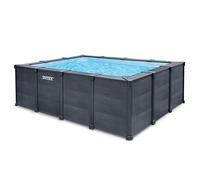 Intex 26396GN piscine hors sol Rectangle Bleu, Gris