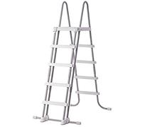 Échelles pour piscines Intex - Intex - Échelle piscine en acier galvanisé hauteur 132cm marches amovibles Intex 28077 Argent