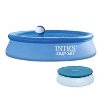 Intex 28108GN - Easy Set Pool (244x61cm) avec Pompe, Bâche & Water Polo