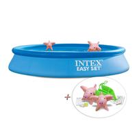 INTEX 28118GN Easyset Poolset Inclus Gs-Pumpe, 305x61cm + Gonflable Schwimmtiere
