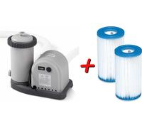 INTEX 28636GS Pompe de filtration Piscine Pompe de piscine 5678 L/h Piscine + 2 cartouches de filtration supplémentaires