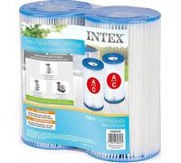Intex 29002E Lot de 2 Cartouches filtrantes de Type A pour piscines, Blanc