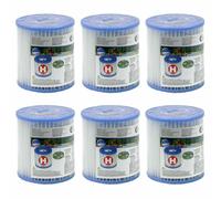 INTEX 29007 Type H Purespa Easy Set Filtre de Rechange pour Piscine Spa 6er