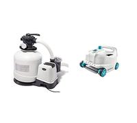 INTEX 3200 GPH Sand Filter Pump W/RCD (220-240 Volt) & Nettoyeur de piscine automatique Zx300 Deluxe