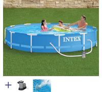 Piscine tubulaire Intex Metal Frame 3.66 x 0.76 m + épurateur 1,7 m3/h