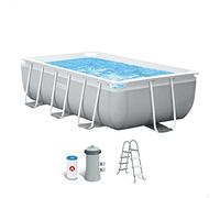Intex Prisma Frame Rectangular With Filter Pool Gris 300 x 175 x 80 cm