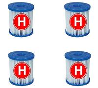 Intex Pools Cartouches de filtration pour filtre piscine Type H - Lot de 4