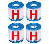 Intex 4 Cartouches de Filtration pour Filtre Piscine Type H