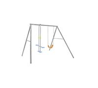 Intex 44122 - Balançoire Swing Set Gris, siège et balançoire, 249 x 249 x 203 cm