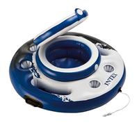 Intex Pools Glacière gonflable River Run 56822NP ronde 5 porte‑boissons 30 canettes Blanc