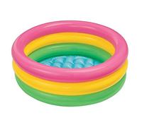 Intex – Pataugette Ronde Rainbow 57107NP – 61 x 22 cm – Rose/Jaune/Vert
