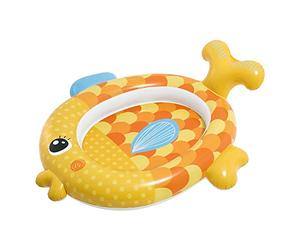 Intex-57111EP Gonflable Poisson Piscinette 1er âge, 1, Jaune
