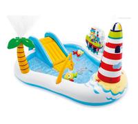 Intex 57162 Piscine Gonflable Fishing cm218x188x99 Avec Station Jeu et Toboggan