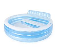 Intex 57190EP Swim Center Family Lounge Piscine Ronde Gonflable Bleu 90 x 86 x 31 cm