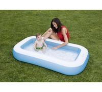 Intex 57403 Pataugeoire gonflable rectangulaire pour petits enfants.