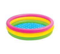 Intex 57422NP - Pataugeoire Sunset Lueur Bébé Piscine,3-Ring (147x33cm) Babypool