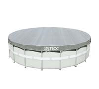 Intex Pools Bâche hiver pour piscine tubulaire ronde Ø5,49 m Gris G