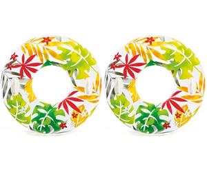 Intex - 58263NP - Bouée Géante Tropicale 97Cm - Coloris Aléatoire (Lot de 2)