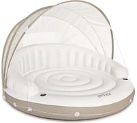 INTEX 58292EU - Île de baignade - Canopy Island (199x150cm) avec protection solaire amovible, 2 porte-boissons