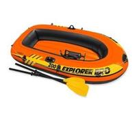 Intex - 58357Np - Jeu Deau Et De Plage - Set Bâteau 2 Places Explorer Pro 200 - 196 X 102 X 33 Cm - Rames + Gonfleur Inclus