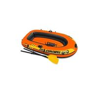 Intex - 58357Np - Jeu Deau Et De Plage - Set Bâteau 2 Places Explorer Pro 200 - 196 X 102 X 33 Cm - Rames + Gonfleur Inclus