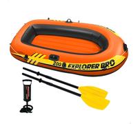 Intex Pools Bateau gonflable Explorer Pro - bateau seul, 1 personne (160 x 94 x 29 cm) Orange