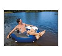 Intex River Run Bouée gonflable Fauteuil octogonal Légère, Polychlorure de vinyle, multicolore