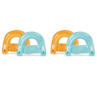 Intex 58859EU Sit'N Float Gonflable PVC Orange/Blue 152 x 99 x 0,1 cm (Lot de 2)