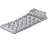 Intex 58894EU - Matelas gonflable avec 18 trous et oreiller - Vinyle - Gris - 188 x 71 cm