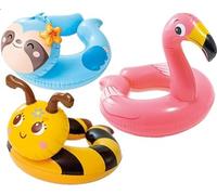 Intex 59220Ep Lot de 3 flotteurs de Piscine à tête d'animal avec Grenouille, Canard, Pingouin