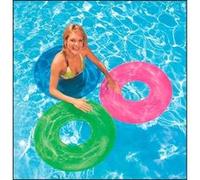 Intex Pools - Ceinture de sauvetage 59260, bouée gonflable transparente pour mer et piscine