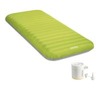 Intex 64097NP Lit à Air Dura-Beam Truaire Incl. Usb-Luftpumpe (Vert, 76x191x17cm