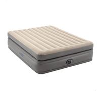 Intex - 64164NP - Lit Gonflable Prime Comfort Elevated - Électrique 2 Pers, Beige
