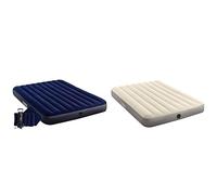 Intex 64765 Matelas Gonflable, Multicolore, 152 x 203 cm & 64102 - Matelas Gonflable Single High - 2 Pers