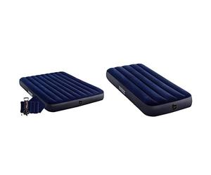 Intex 64765 Matelas Gonflable, Multicolore, 152 x 203 cm & MATELAS CLASSIC DOWNY BLEU