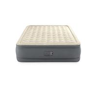 Intex 64926ND - Materasso Dura-Beam Elevated PremAire Matrimoniale Con Pompa Elettrica e USB, 152x203x46 cm, Beige/Grigio